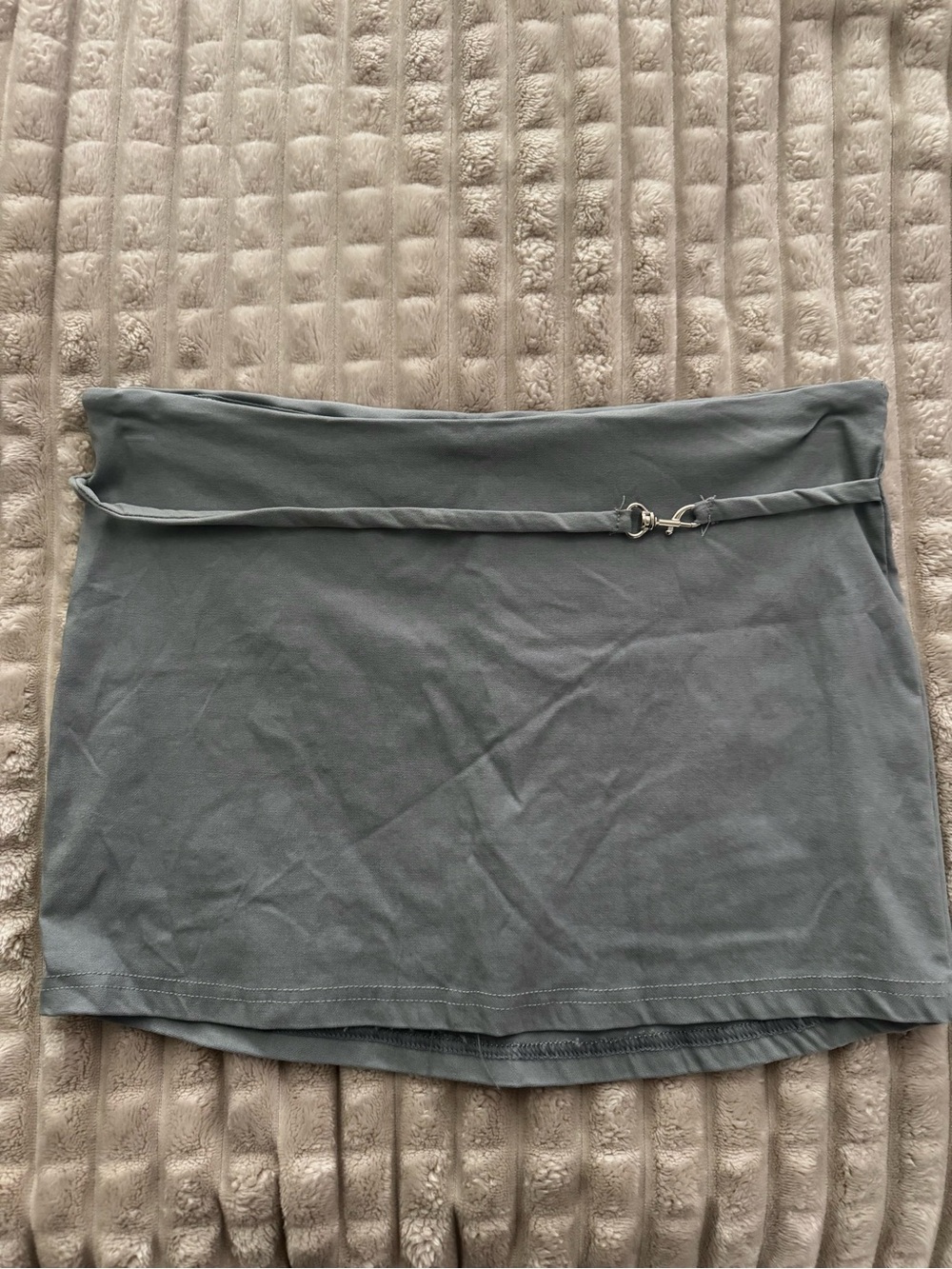 Mini Skirt with Decorative Waist Detail